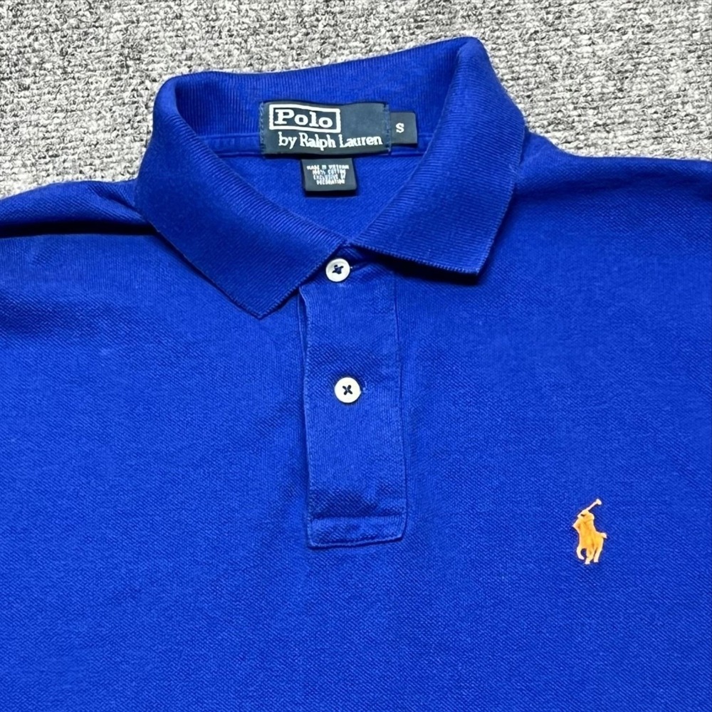 Polo Ralph Lauren Polo Shirt Mens S Blue Classic Fit 100% Cotton Logo Pony